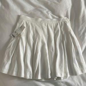 Urban Outfitters white pleated skirt